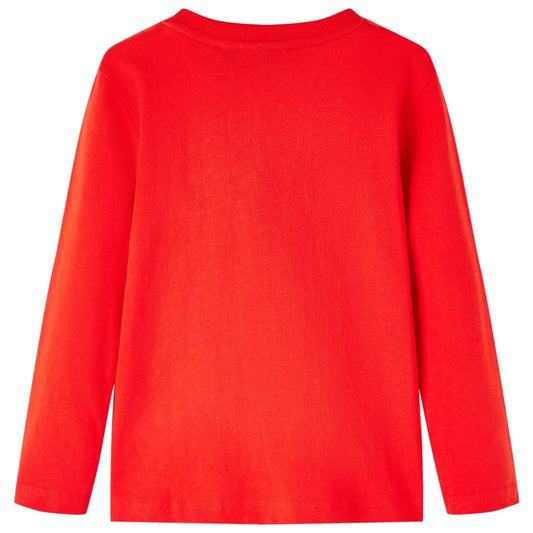 Kinder-Langarmshirt Rot 128