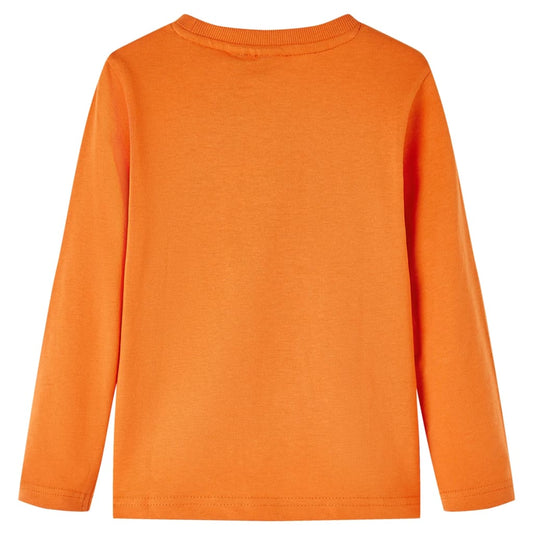 Kinder-Langarmshirt Dunkelorange 92