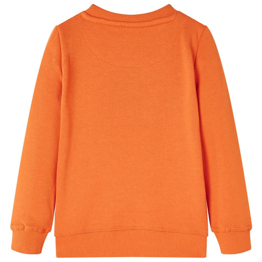 Kinder-Sweatshirt Dunkelorange 116