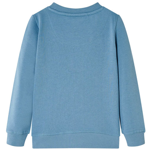 Kinder-Sweatshirt Mittelblau 128