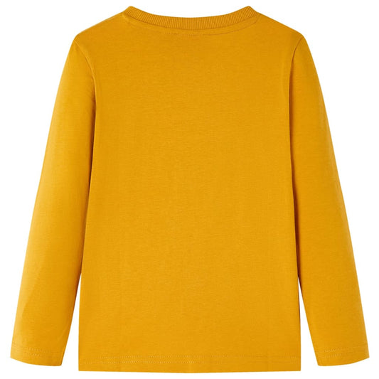 Kinder-Langarmshirt Ocker 92