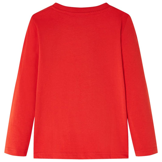 Kinder-Langarmshirt Rot 92