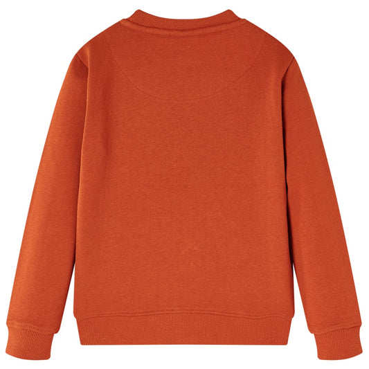 Kinder-Sweatshirt Rostbraun 104