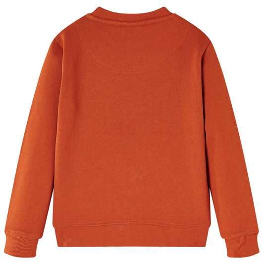 Kinder-Sweatshirt Rostbraun 140