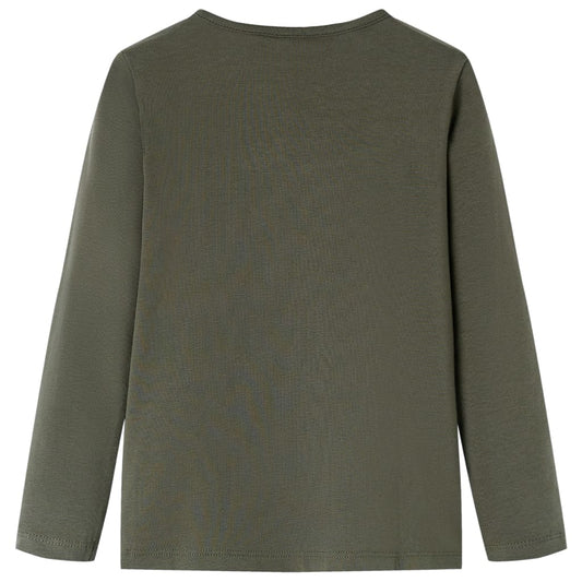 Kinder-Langarmshirt Khaki 116