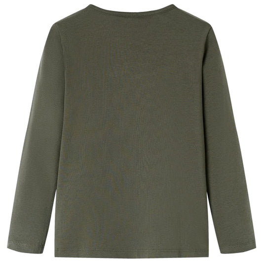 Kinder-Langarmshirt Khaki 128