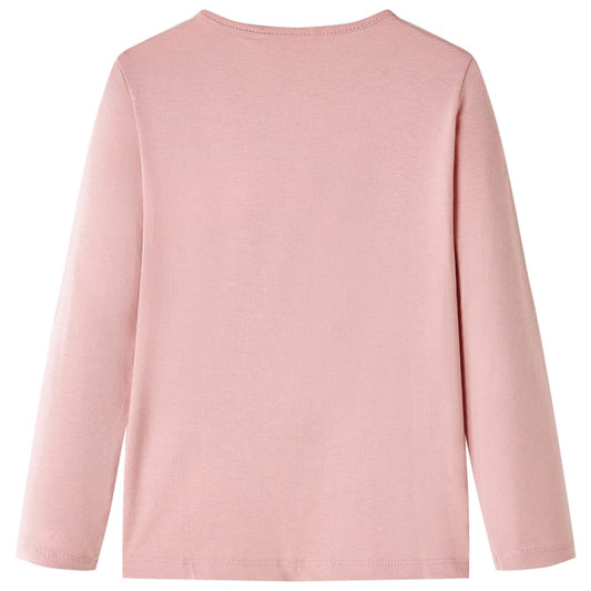 Kinder-Langarmshirt Hellrosa 104
