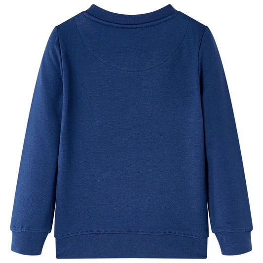 Kinder-Sweatshirt Marineblau 128