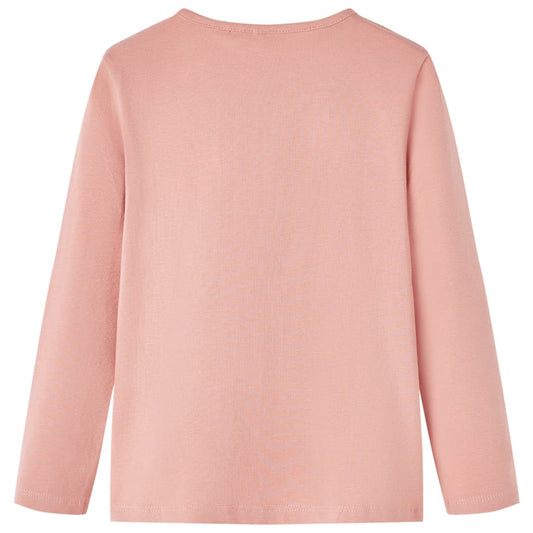 Kinder-Langarmshirt Hellrosa 104