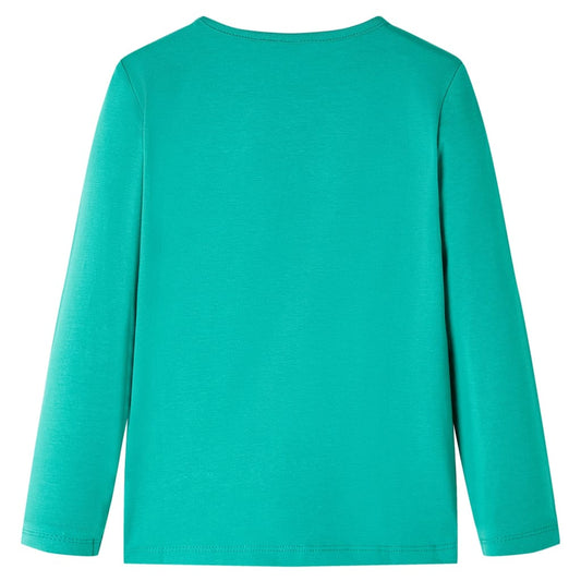 Kinder-Langarmshirt Hellgrün 116