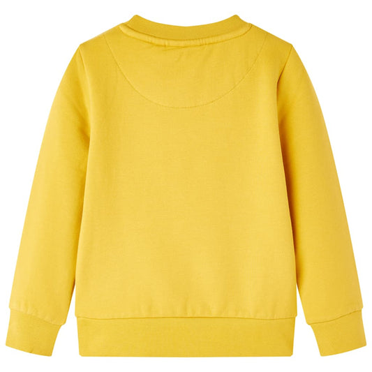 Kinder-Sweatshirt Dunkles Ocker 104