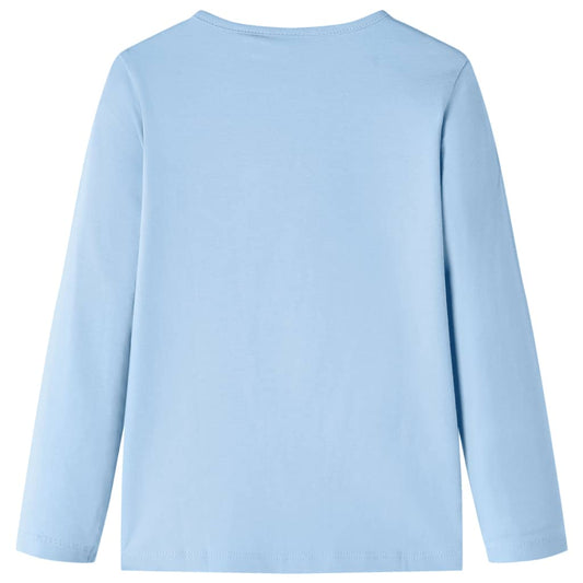 Kinder-Langarmshirt Hellblau 140