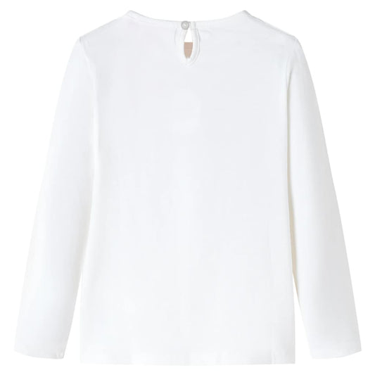 Kinder-Langarmshirt Ecru 104