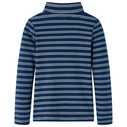 Kinder-Langarmshirt Marineblau 104