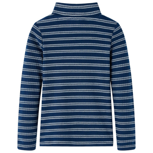 Kinder-Langarmshirt Marineblau 140