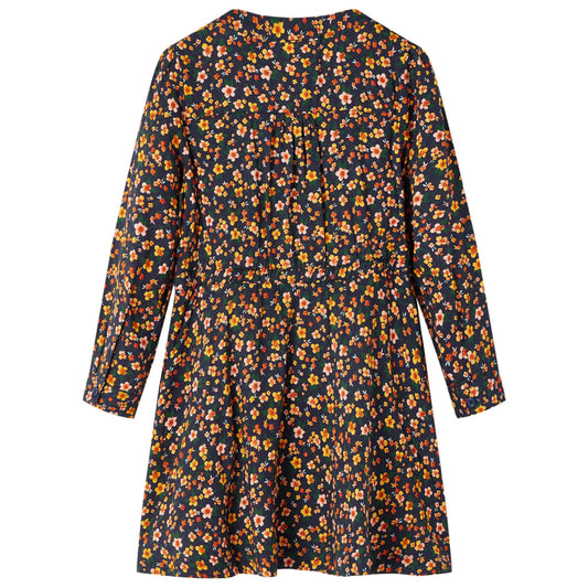 Kinderkleid mit Langen Ärmeln Marineblau 116