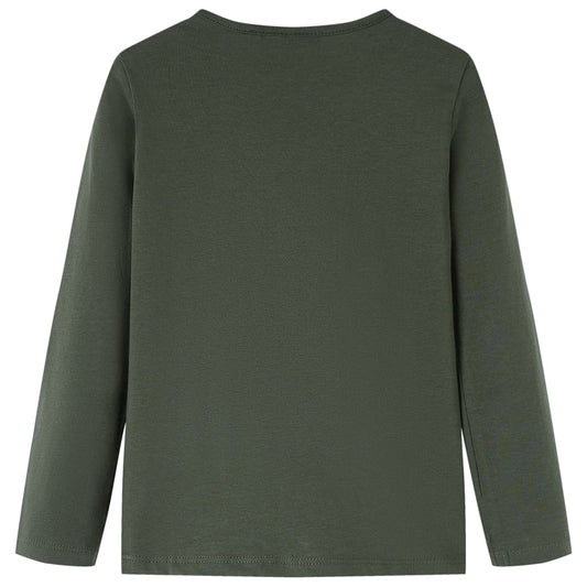 Kinder-Langarmshirt Khaki 116