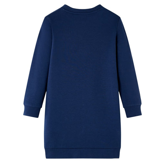 Kinder-Pulloverkleid Marineblau 92