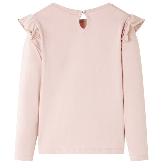 Kinder-Langarmshirt Rosa 104