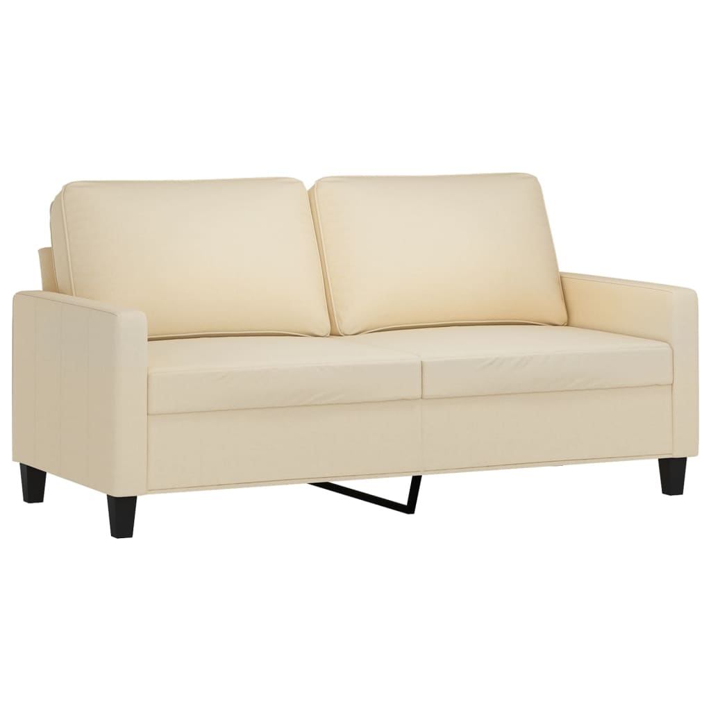 2-delt Sofasæt med puder cremestof