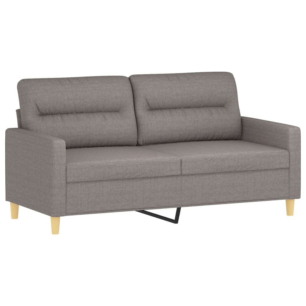 2-delt Sofasæt med puder i taupe stof