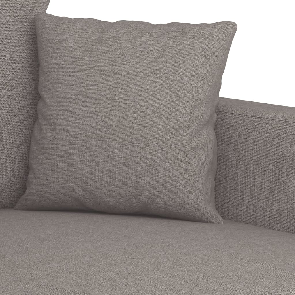 2-delt Sofasæt med puder i taupe stof
