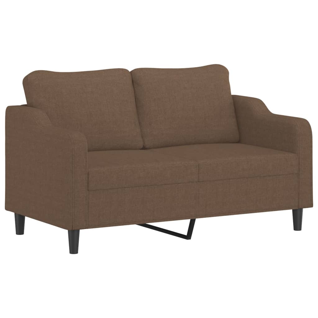 2-delt Sofasæt med puder brunt stof