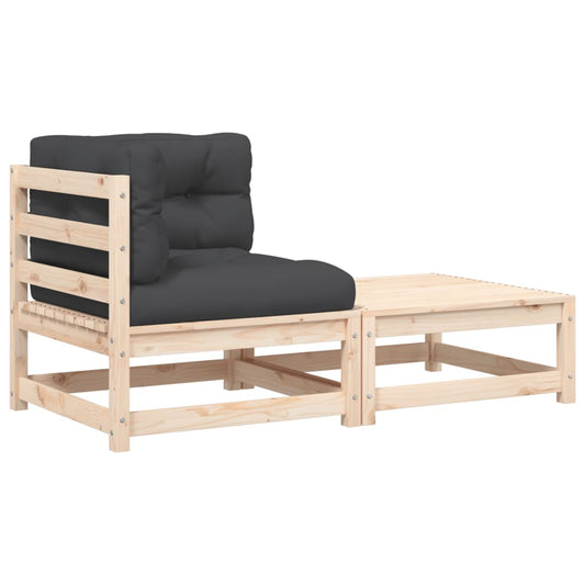 Have hjørnesofa med hynder og skammel