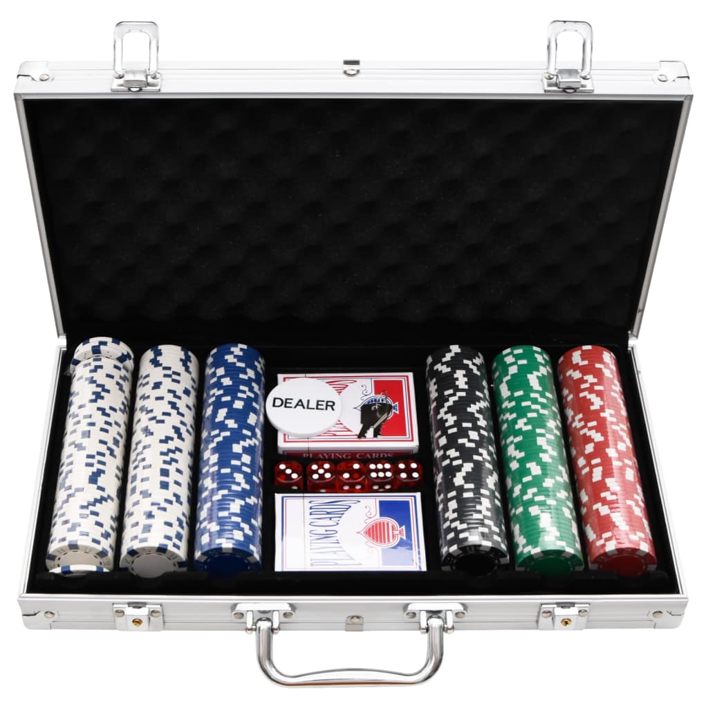 Pokerchipsæt 300 stk. 11,5 g
