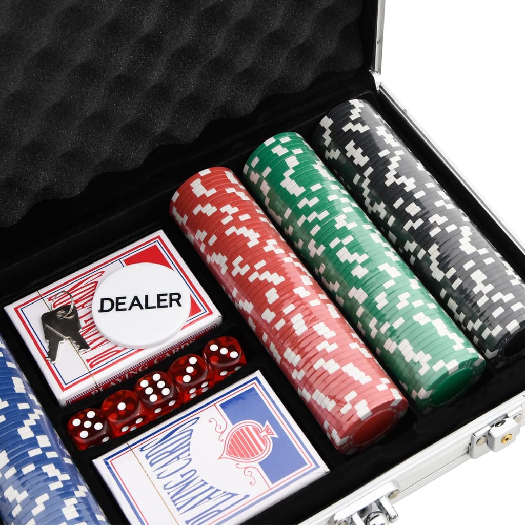 Pokerchipsæt 300 stk. 11,5 g