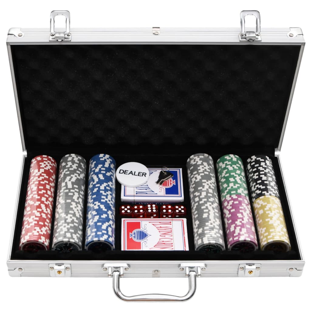 Pokerchipsæt 300 stk. 11,5 g