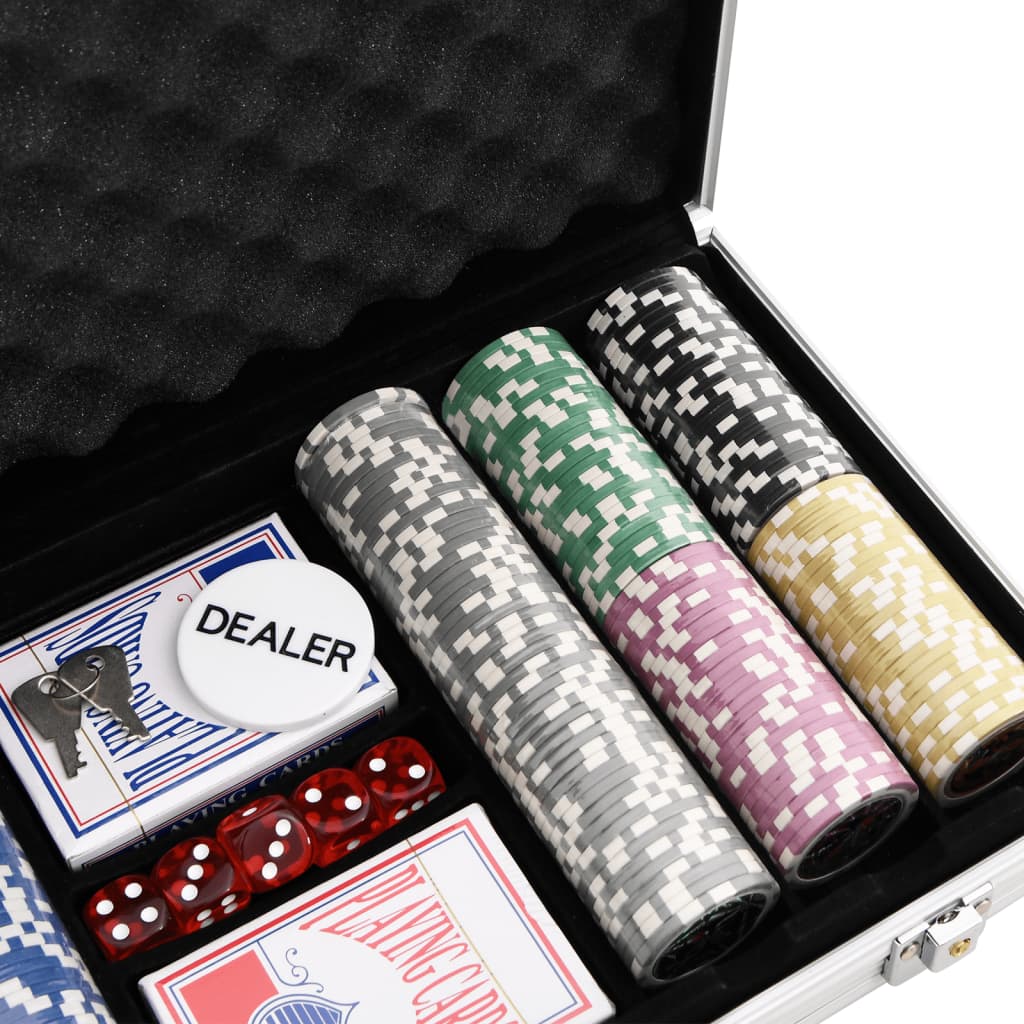 Pokerchipsæt 300 stk. 11,5 g