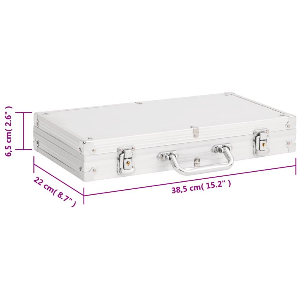 Pokerchipsæt 300 stk. 11,5 g