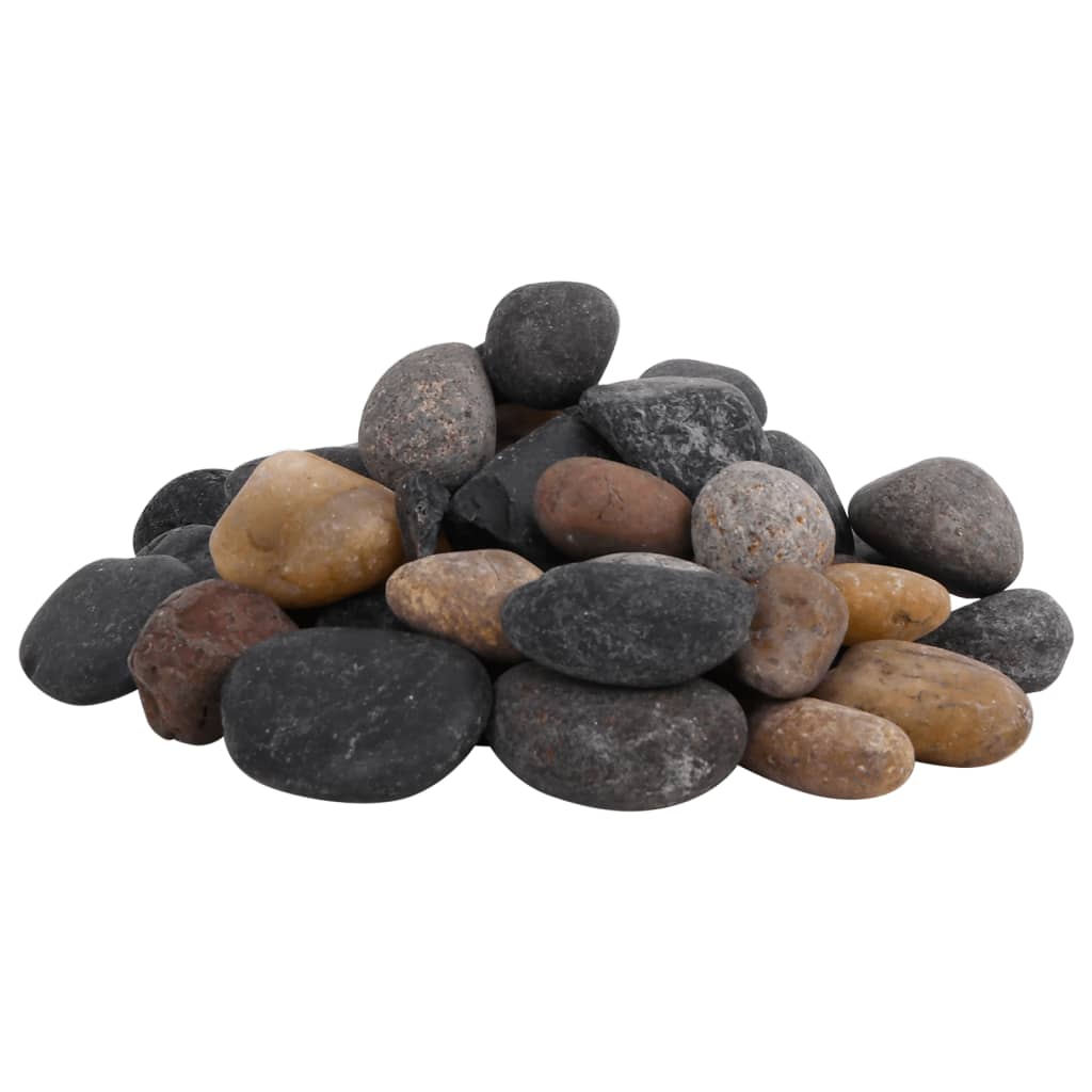 Polerede småsten 25 kg Flerfarvet 5-8 cm