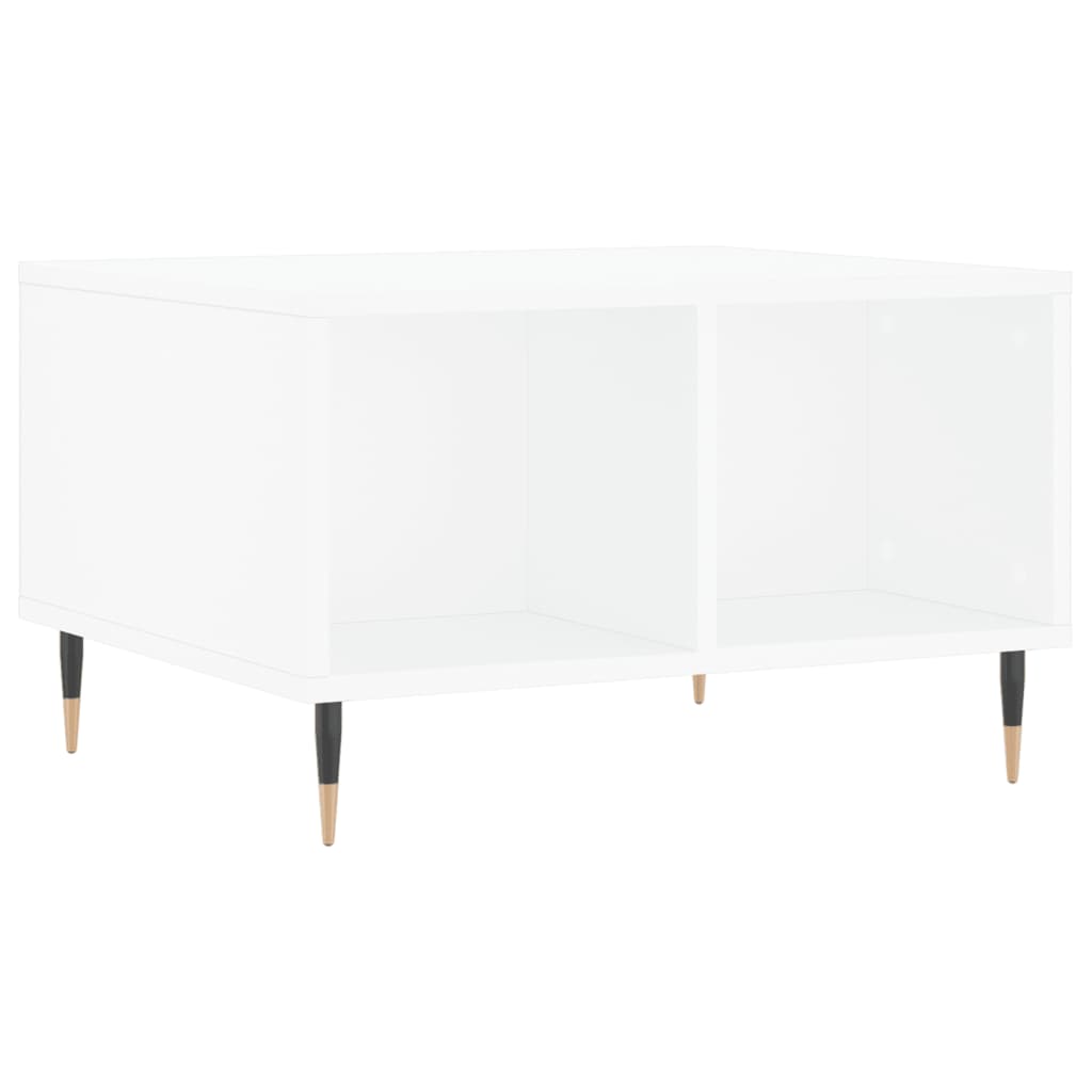 Sofabord Hvid 60x50x36,5 cm Træ Materiale