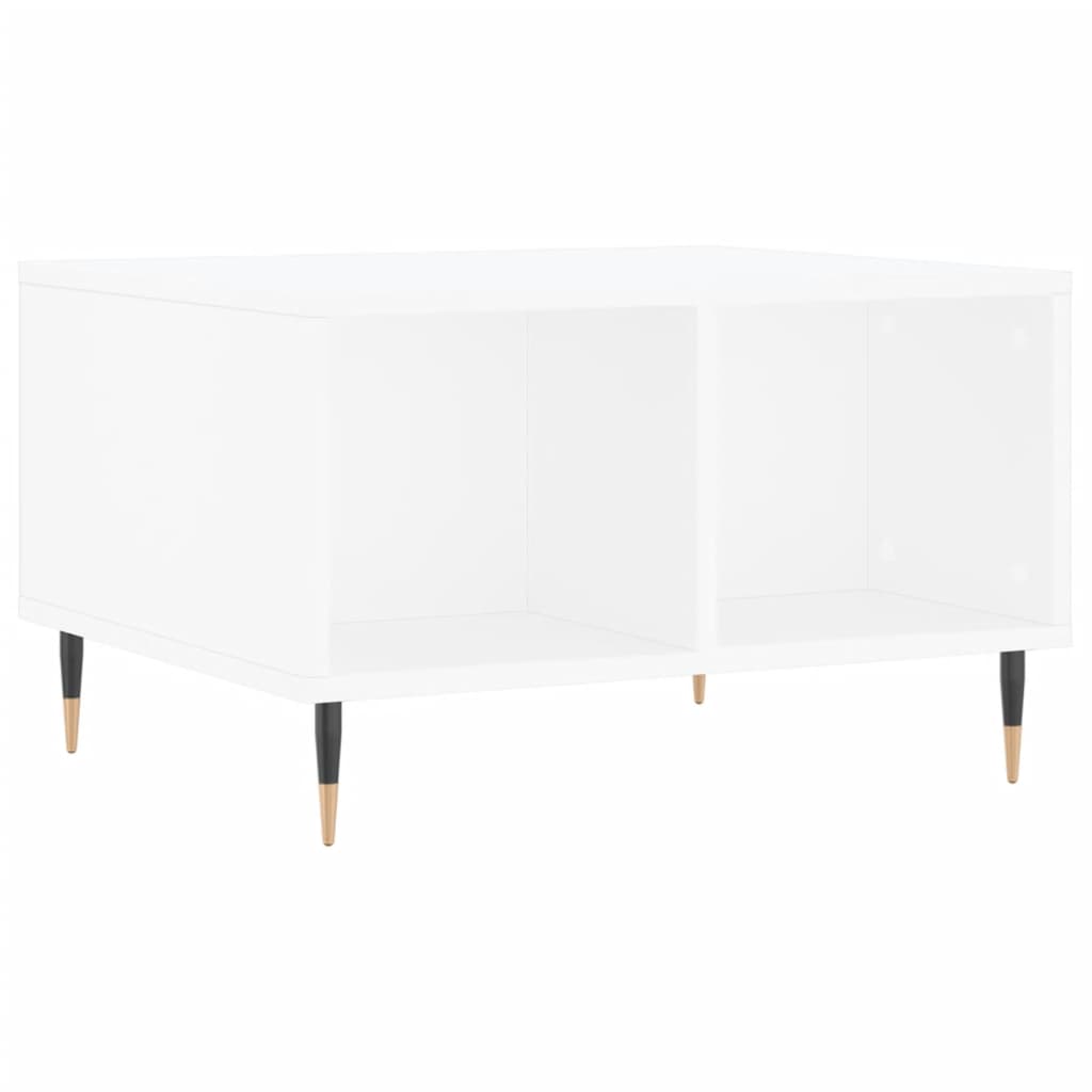 Sofabord Hvid 60x50x36,5 cm Træ Materiale