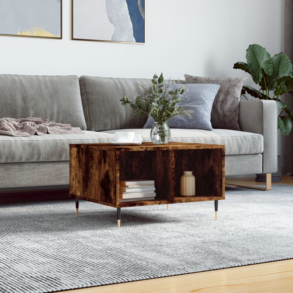 Sofabord røget eg 60x50x36,5 cm træmateriale
