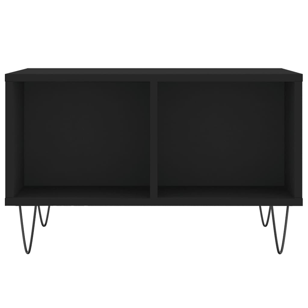 Sofabord Sort 60x50x36,5 cm Træ Materiale