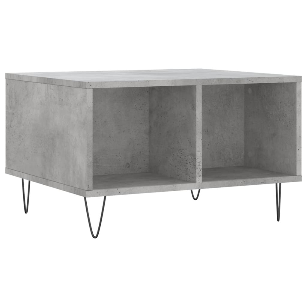 Sofabord betongrå 60x50x36,5 cm træmateriale