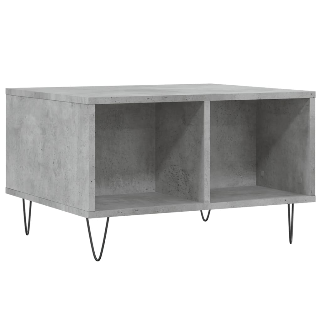 Sofabord betongrå 60x50x36,5 cm træmateriale