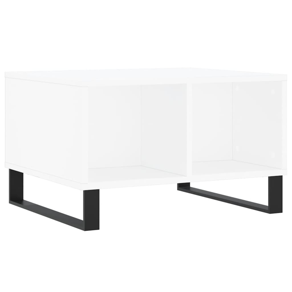 Sofabord Hvid 60x50x36,5 cm Træ Materiale