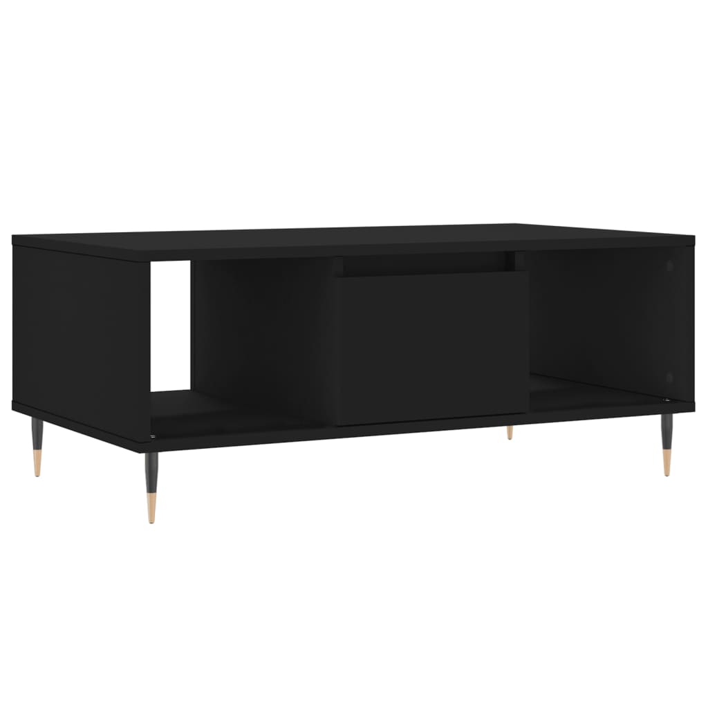 Sofabord Sort 90x50x36,5 cm Træ Materiale