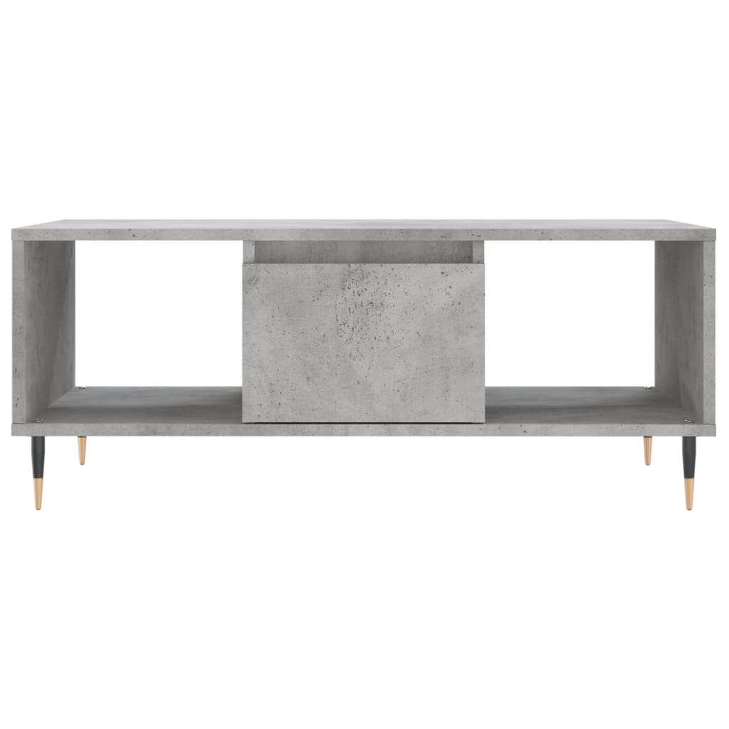 Sofabord betongrå 90x50x36,5 cm træmateriale