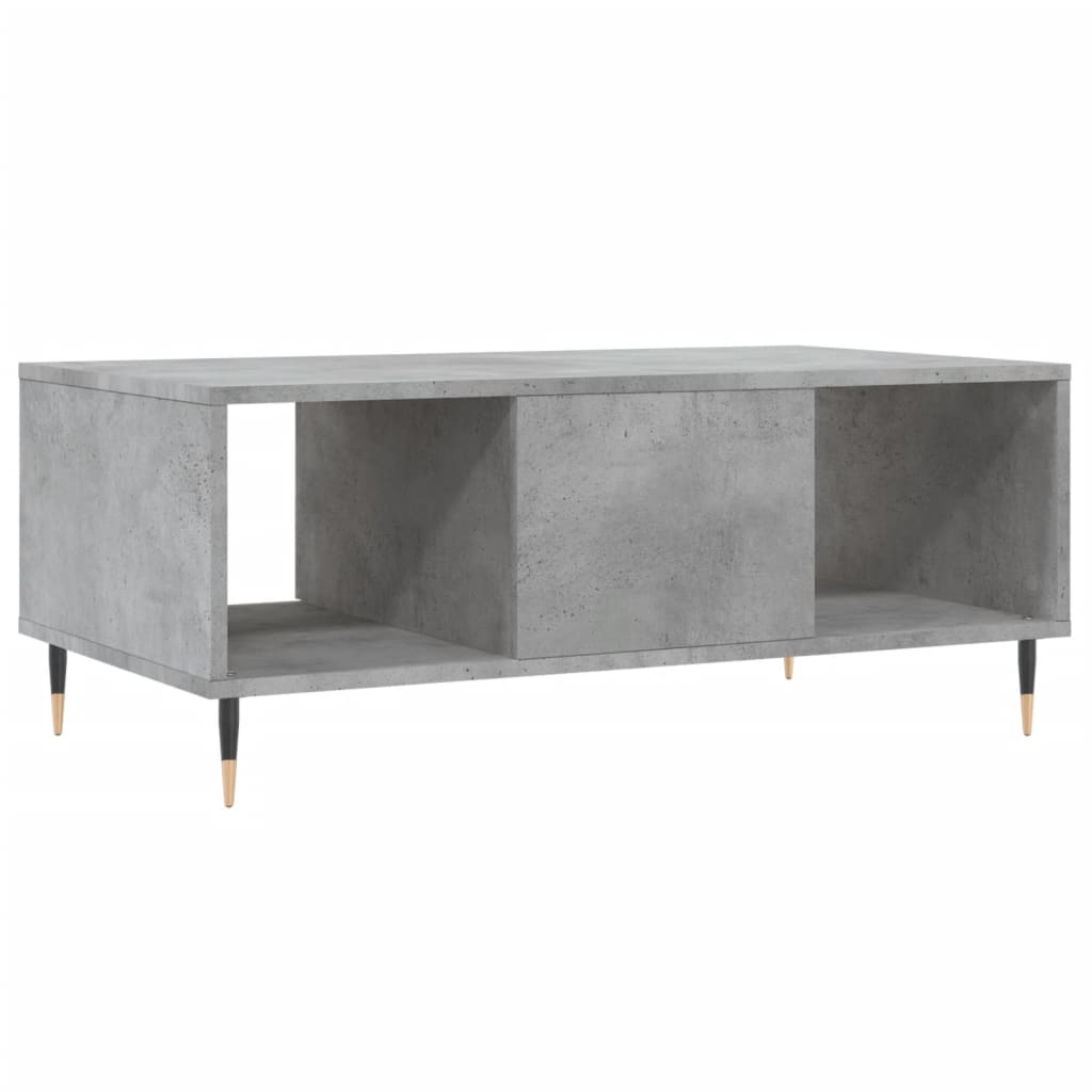 Sofabord betongrå 90x50x36,5 cm træmateriale
