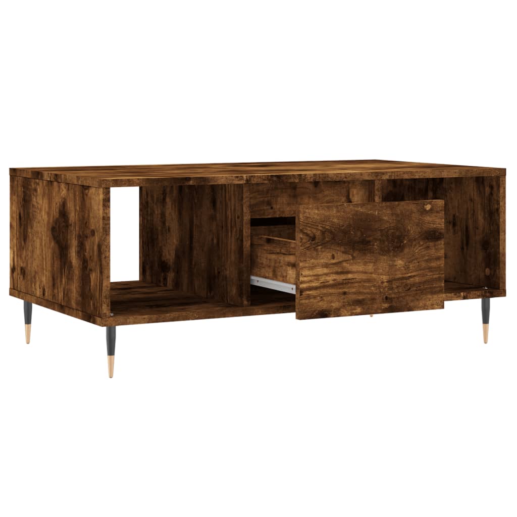 Sofabord røget eg 90x50x36,5 cm træmateriale