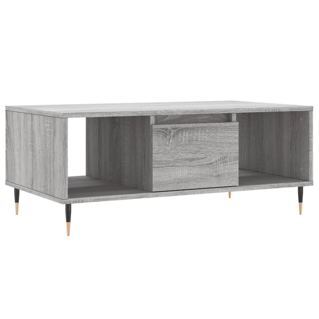 Sofabord Grå Sonoma 90x50x36,5 cm Træmateriale