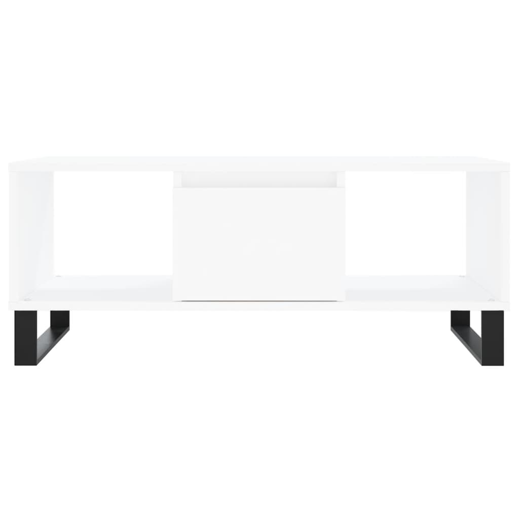 Sofabord Hvid 90x50x36,5 cm Træ Materiale