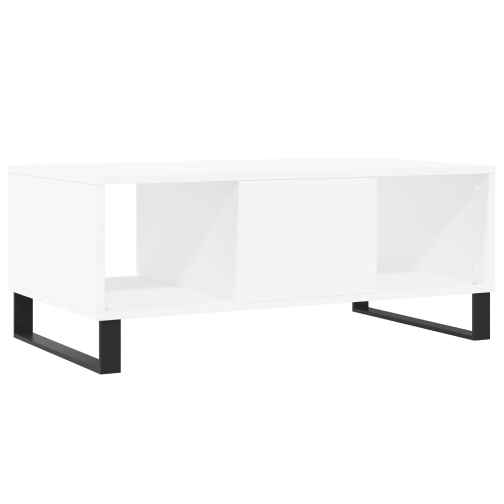 Sofabord Hvid 90x50x36,5 cm Træ Materiale