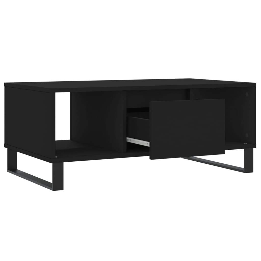 Sofabord Sort 90x50x36,5 cm Træ Materiale
