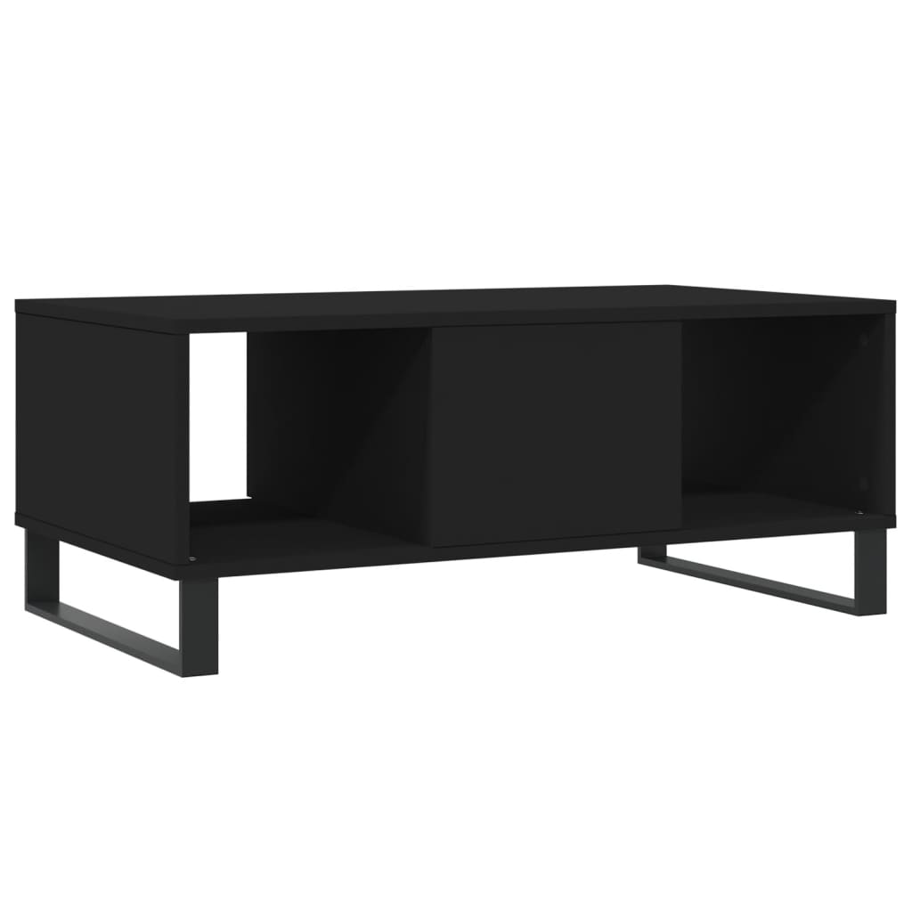 Sofabord Sort 90x50x36,5 cm Træ Materiale
